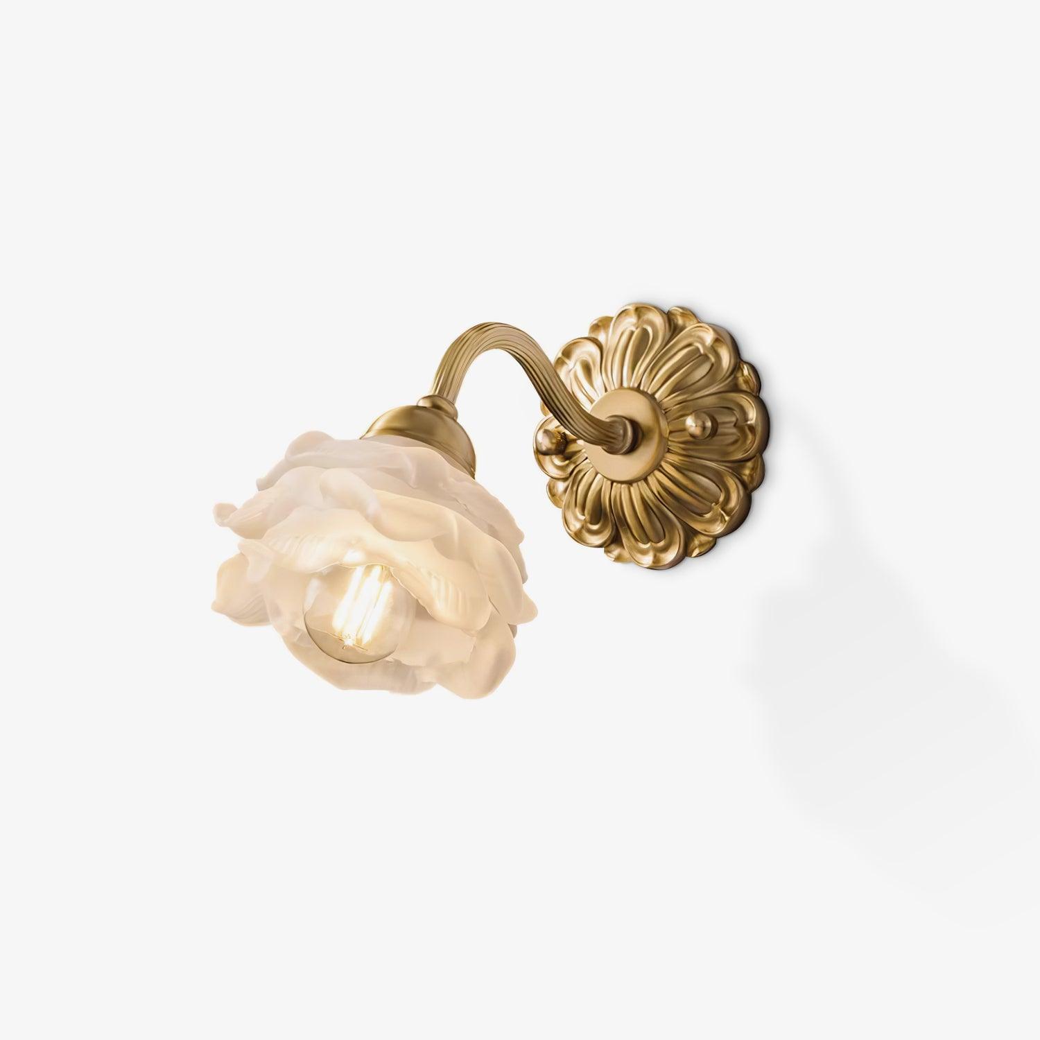 Palo Brass Floral Luxury Wall Lamp