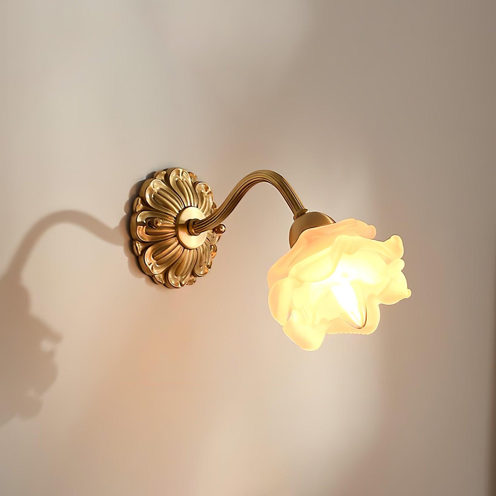 Palo Brass Floral Luxury Wall Lamp