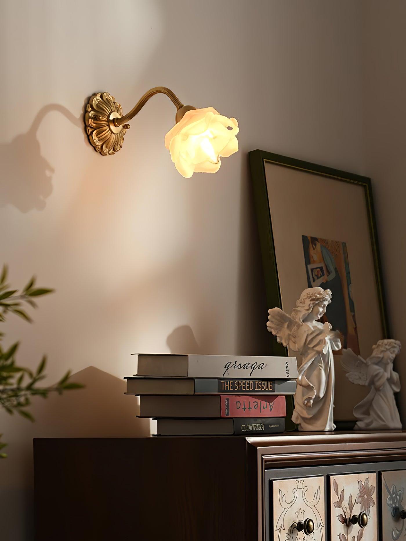 Palo Brass Floral Luxury Wall Lamp
