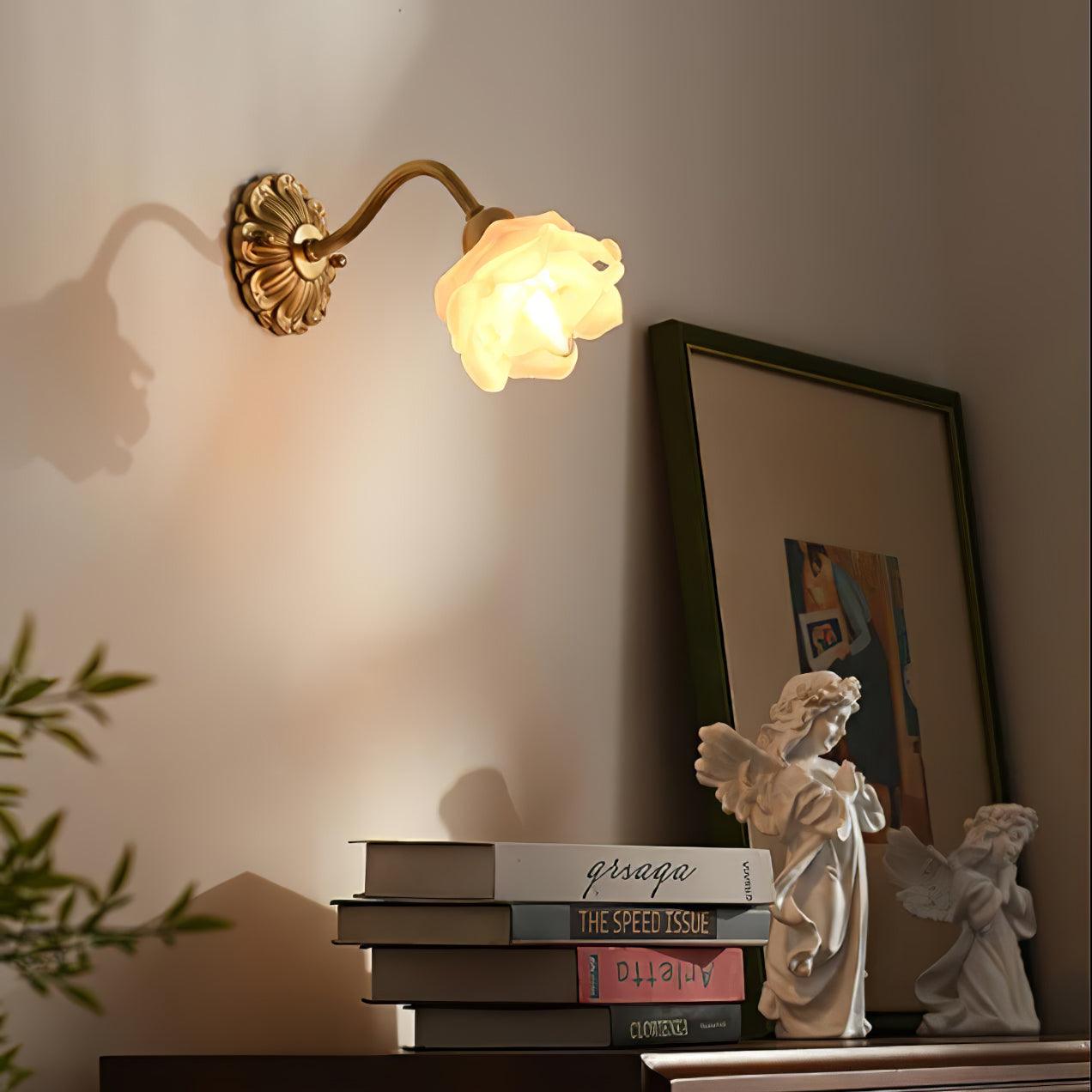 Palo Brass Floral Luxury Wall Lamp
