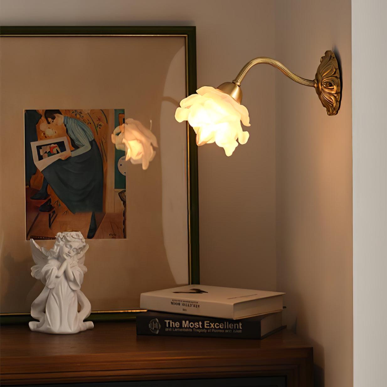 Palo Brass Floral Luxury Wall Lamp