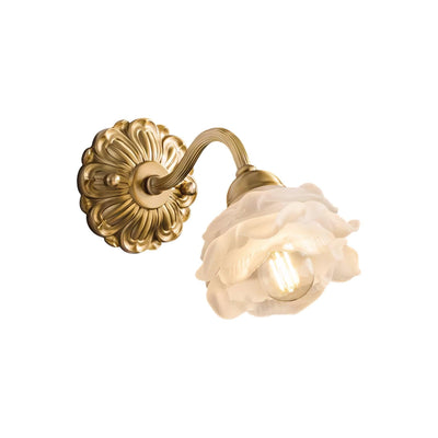 Palo Brass Floral Luxury Wall Lamp