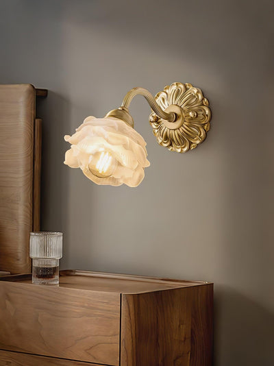 Palo Brass Floral Luxury Wall Lamp