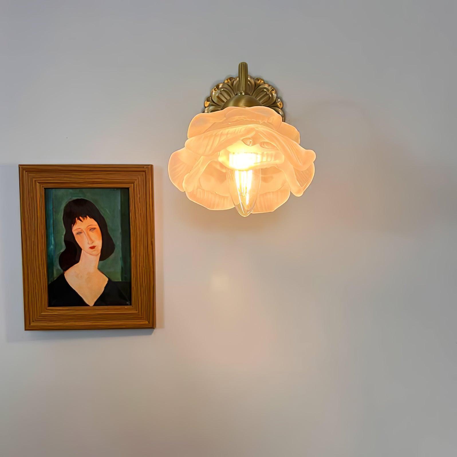 Palo Brass Floral Luxury Wall Lamp