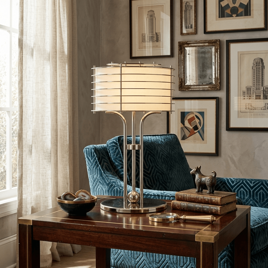 Maxence Bravon Linear Cage Table Lamp