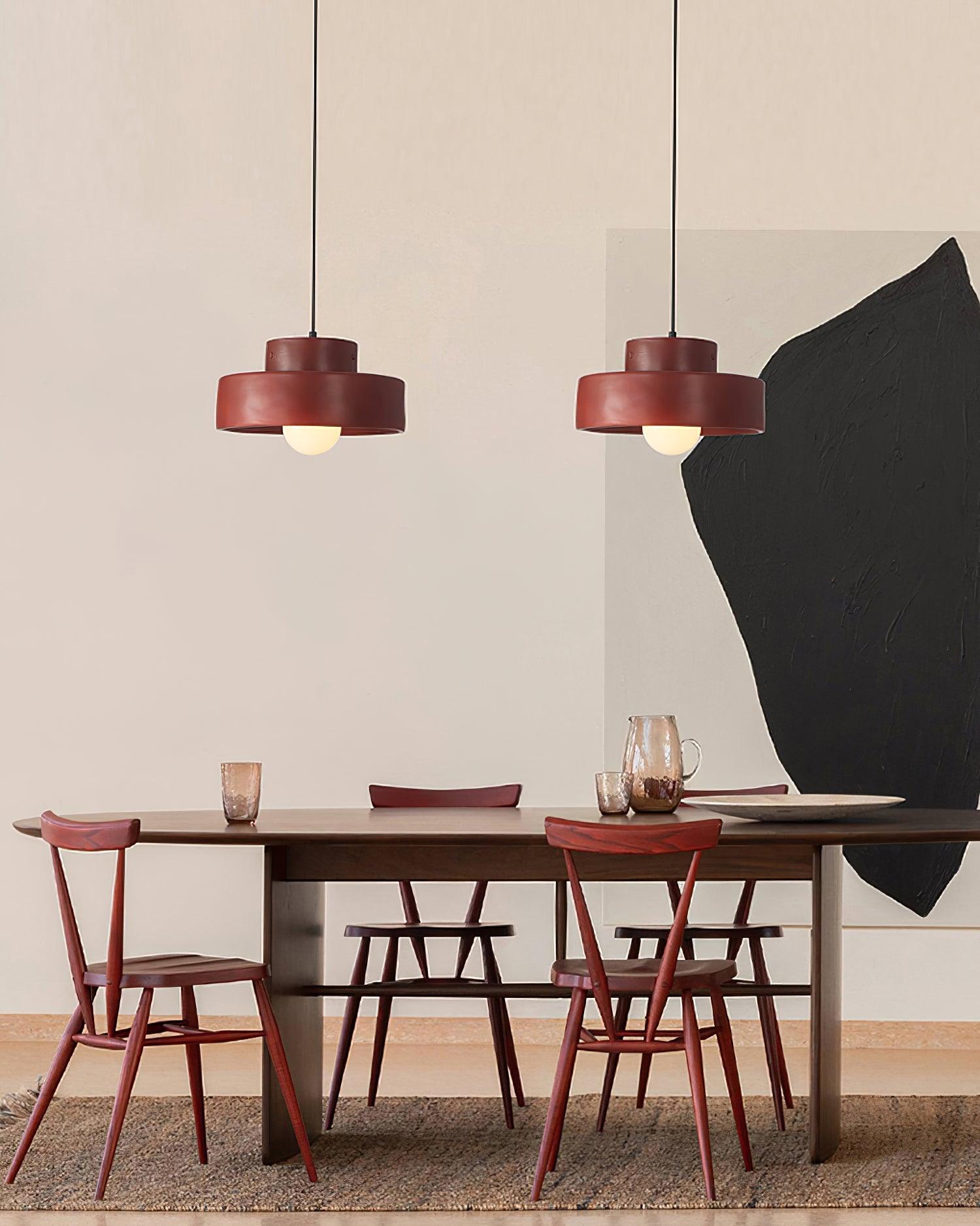 Calen Pendant Lamp Double Layers Resin