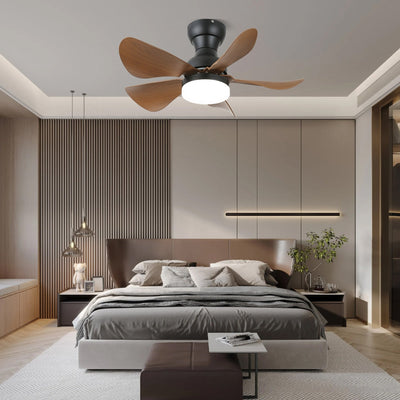 Elvanelle Wood Ceiling Fan Light