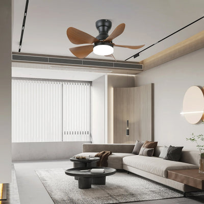 Elvanelle Wood Ceiling Fan Light