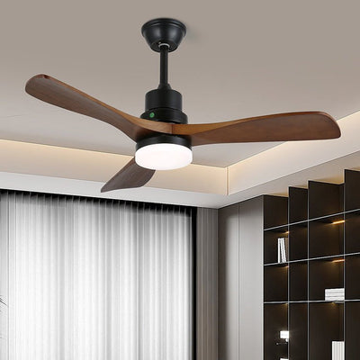 Rininena Modern Wood Ceiling Fan Light