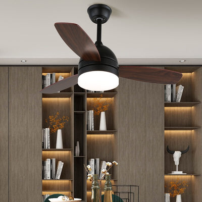 Selena Minimalist Wood Ceiling Fan Light