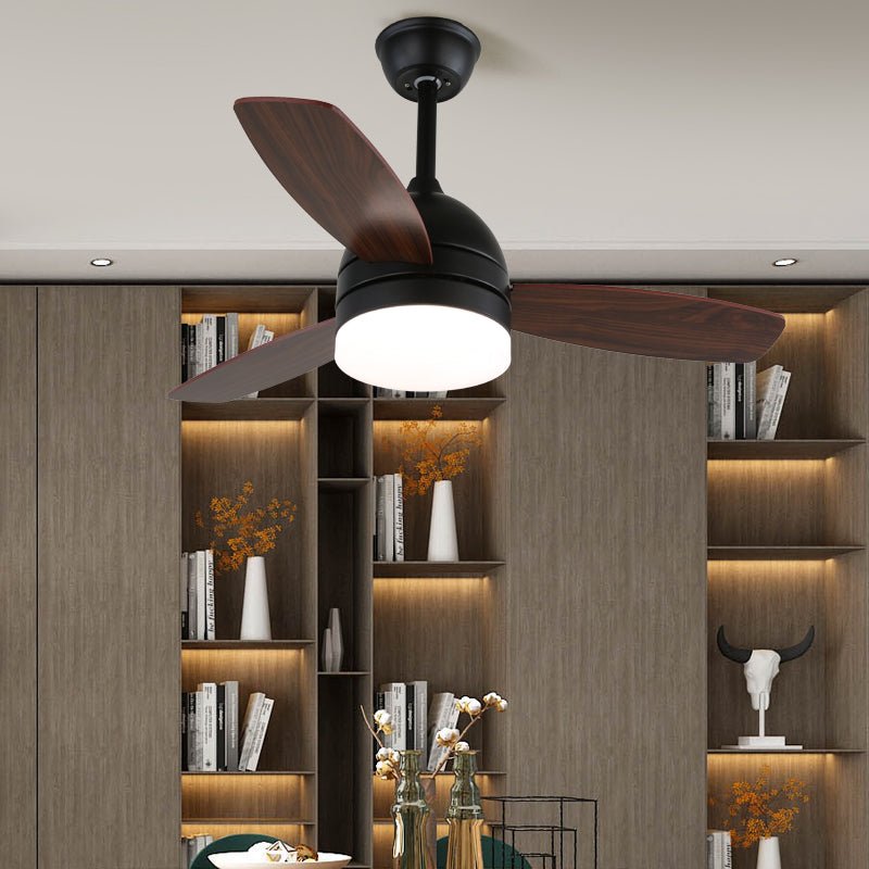 Selena Minimalist Wood Ceiling Fan Light