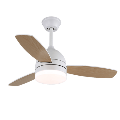Selena Minimalist Wood Ceiling Fan Light