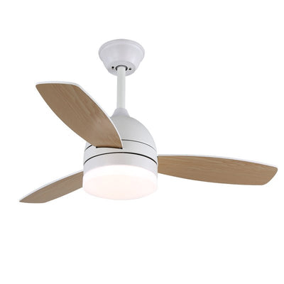 Selena Minimalist Wood Ceiling Fan Light