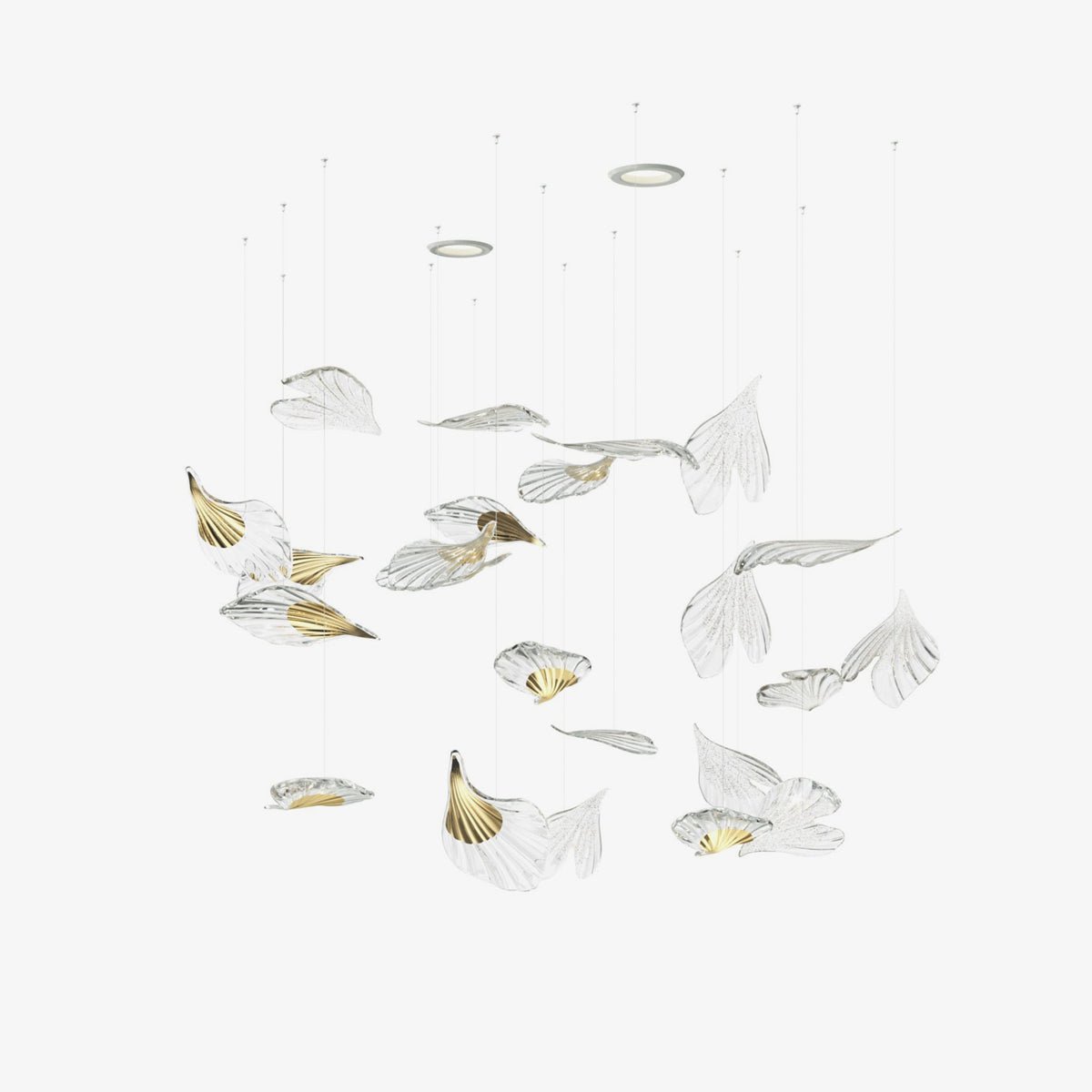 Asorus Artistic Leaf-Shape Chandelier