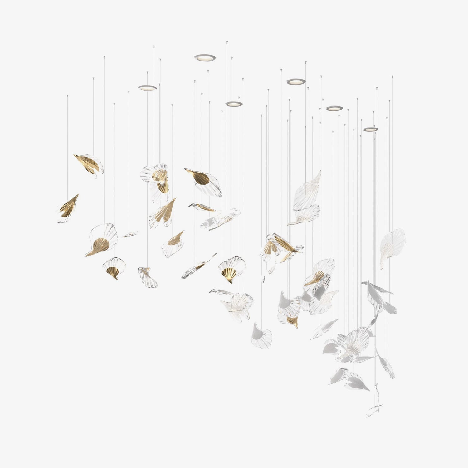 Asorus Artistic Leaf-Shape Chandelier