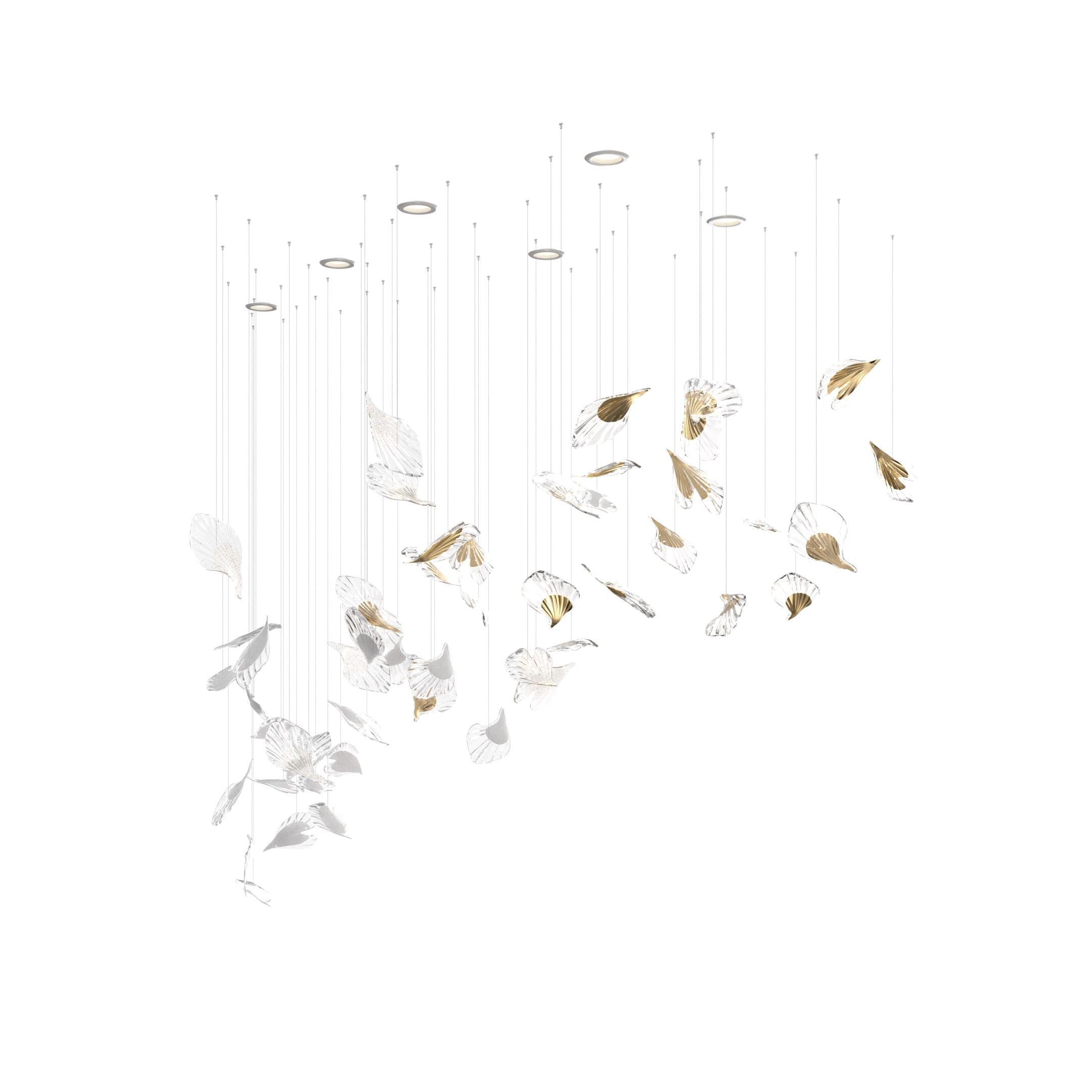 Asorus Artistic Leaf-Shape Chandelier