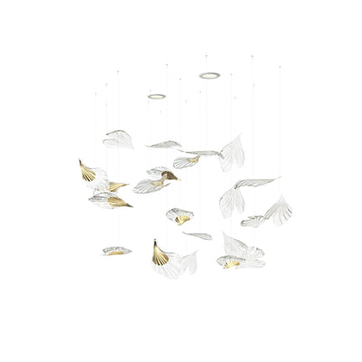 Asorus Artistic Leaf-Shape Chandelier