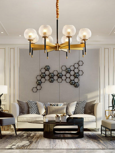 Glint Modern Brass Chandelier