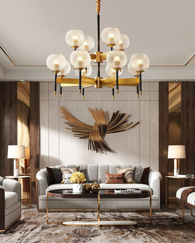 Glint Modern Brass Chandelier