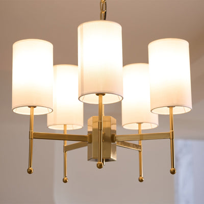 Ulcarisra Traditional Vintage Brass Fabric Chandelier