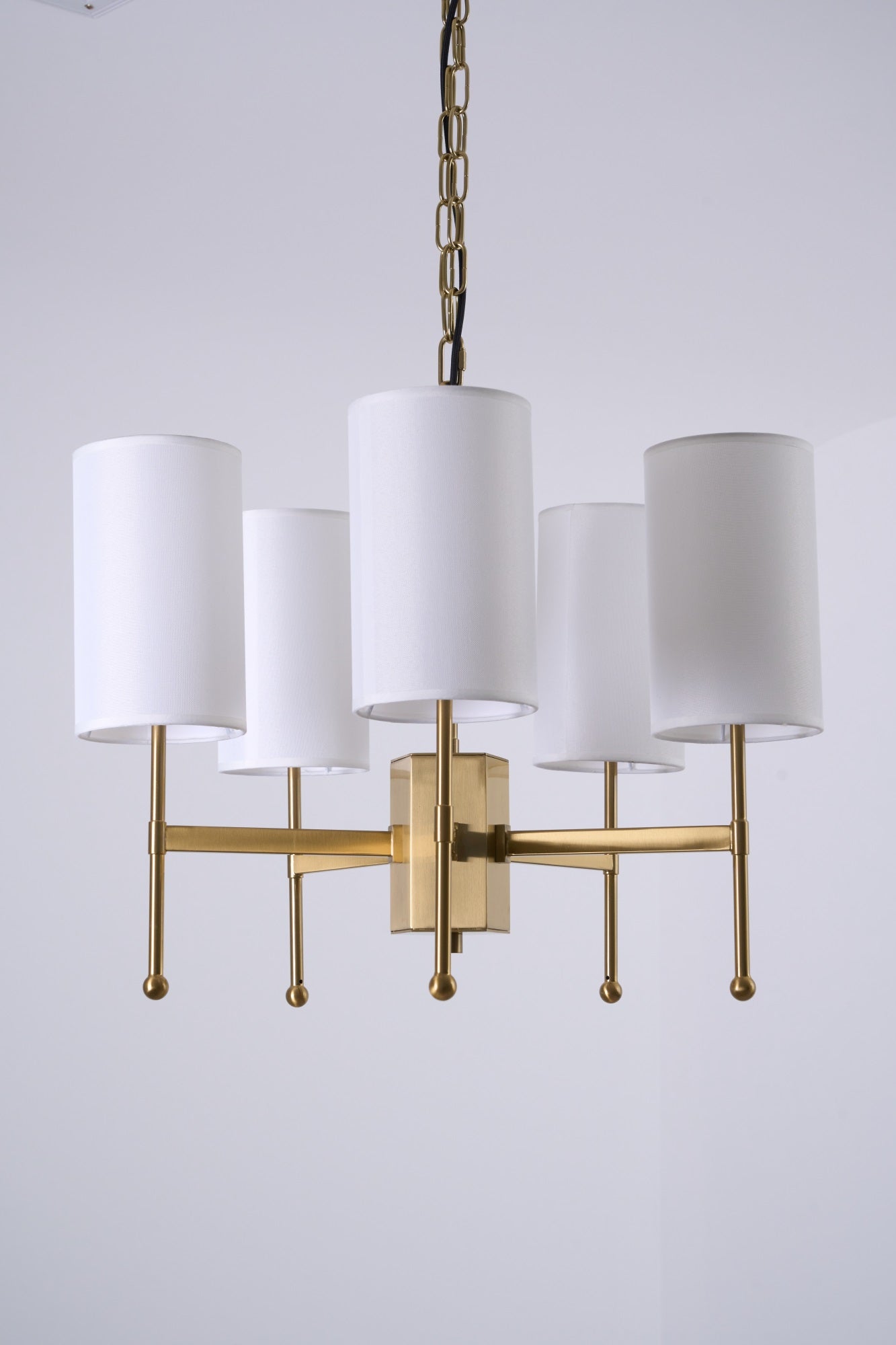 Ulcarisra Traditional Vintage Brass Fabric Chandelier