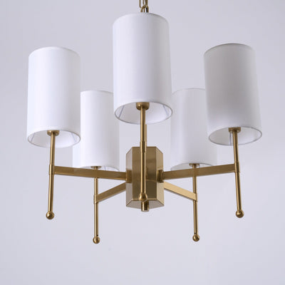 Ulcarisra Traditional Vintage Brass Fabric Chandelier