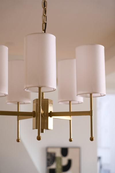 Ulcarisra Traditional Vintage Brass Fabric Chandelier