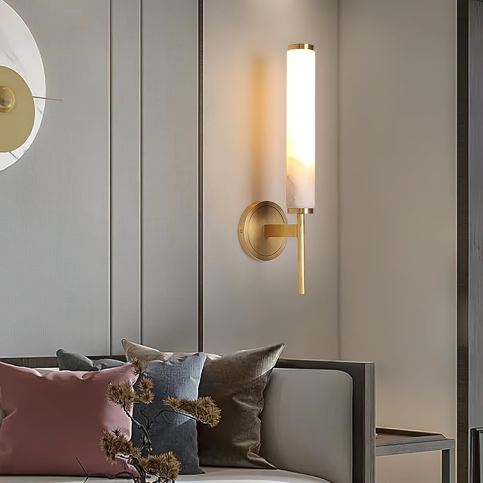 Orinley Alabaster Indoor Wall Light