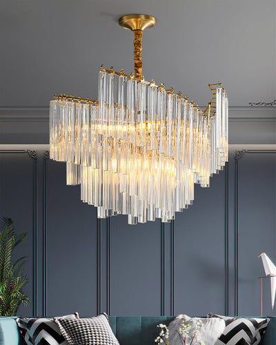 Ala Postmodern Luxury Brinicle Crystal Chandelier