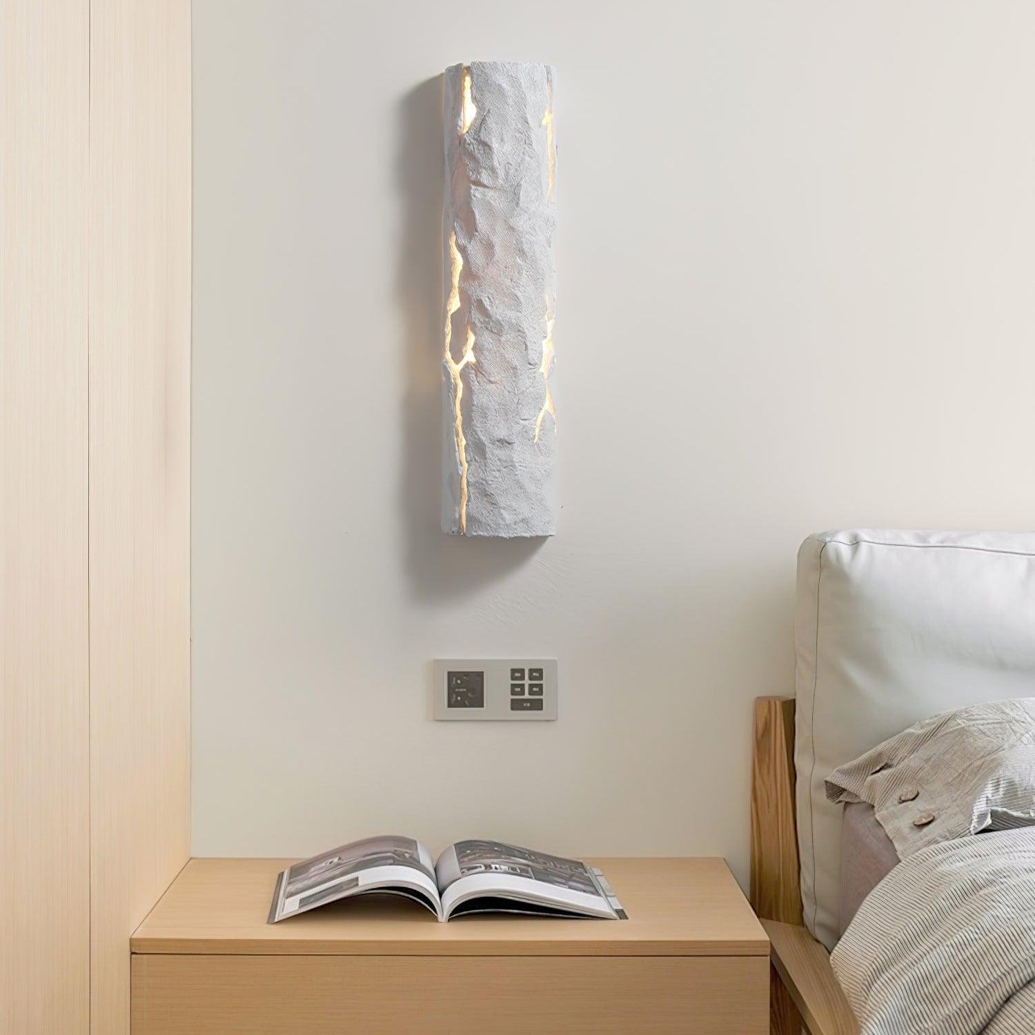 Muto Broken Bark Resin Wall Light