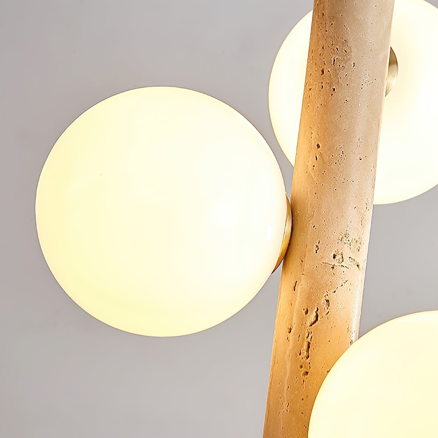 Aursorel Multi-Globe Travertine Pendant Light