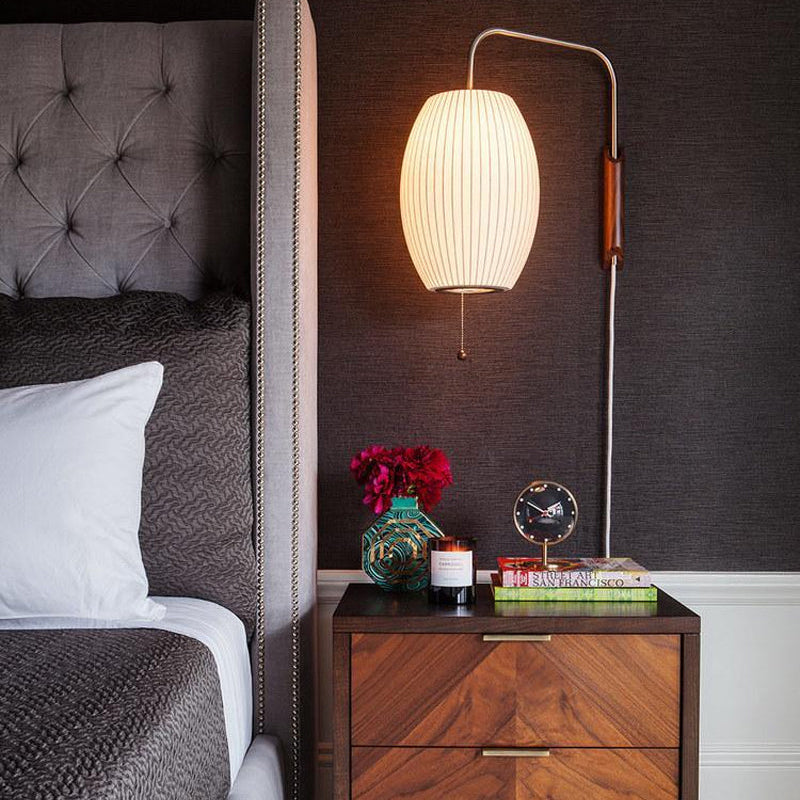 Lustra Wall Sconce Walnut Ball - Neutral Decor