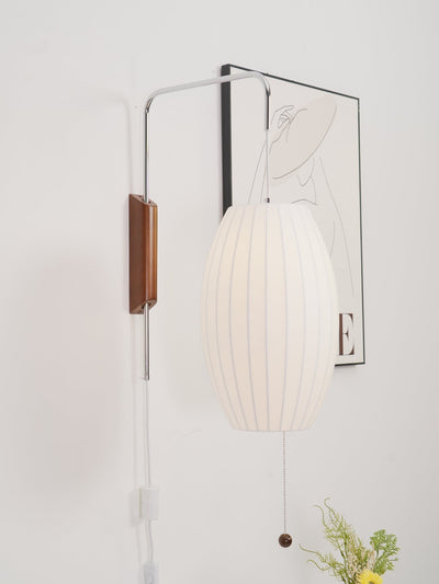 Lustra Wall Sconce Walnut Ball - Neutral Decor