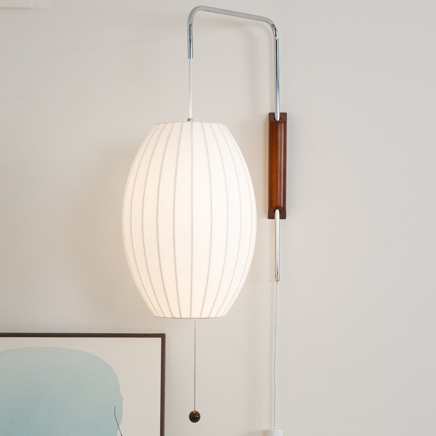 Lustra Wall Sconce Walnut Ball - Neutral Decor