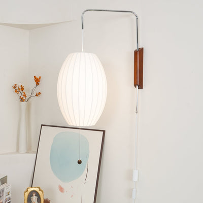 Lustra Wall Sconce Walnut Ball - Neutral Decor