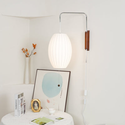 Lustra Wall Sconce Walnut Ball - Neutral Decor