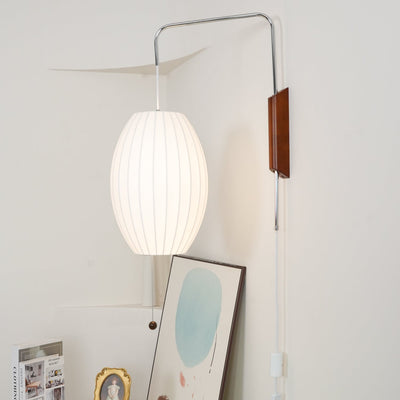 Lustra Wall Sconce Walnut Ball - Neutral Decor