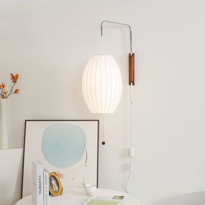 Lustra Wall Sconce Walnut Ball - Neutral Decor