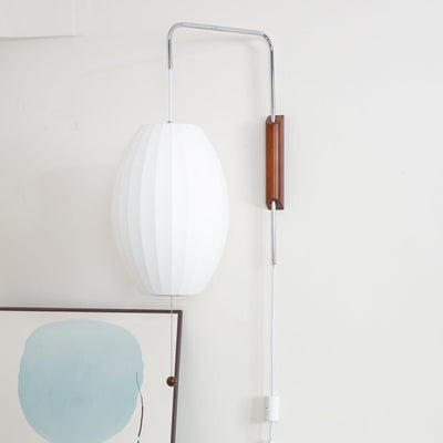 Lustra Wall Sconce Walnut Ball - Neutral Decor
