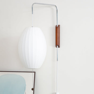 Lustra Wall Sconce Walnut Ball - Neutral Decor