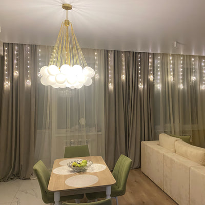Eiririra Chandelier Bubble Frosted Glass
