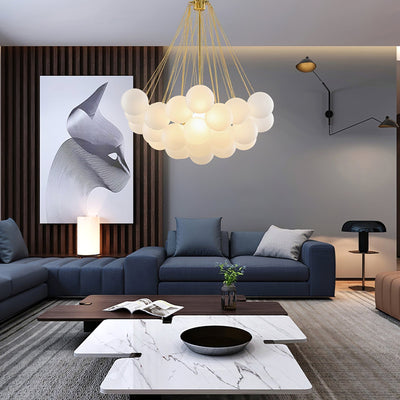 Eiririra Chandelier Bubble Frosted Glass