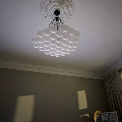 Eiririra Chandelier Bubble Frosted Glass