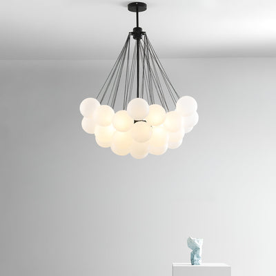 Eiririra Chandelier Bubble Frosted Glass