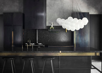 Eiririra Chandelier Bubble Frosted Glass