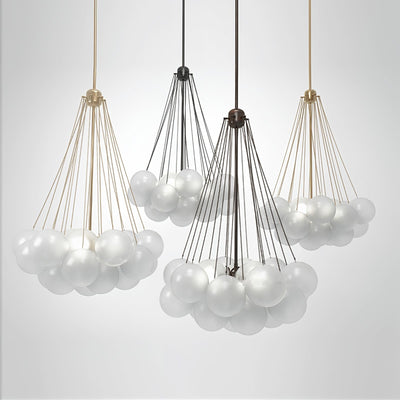 Eiririra Chandelier Bubble Frosted Glass