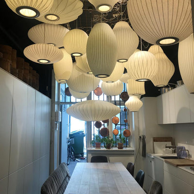 Bis Silk & Steel Pendant Lamp