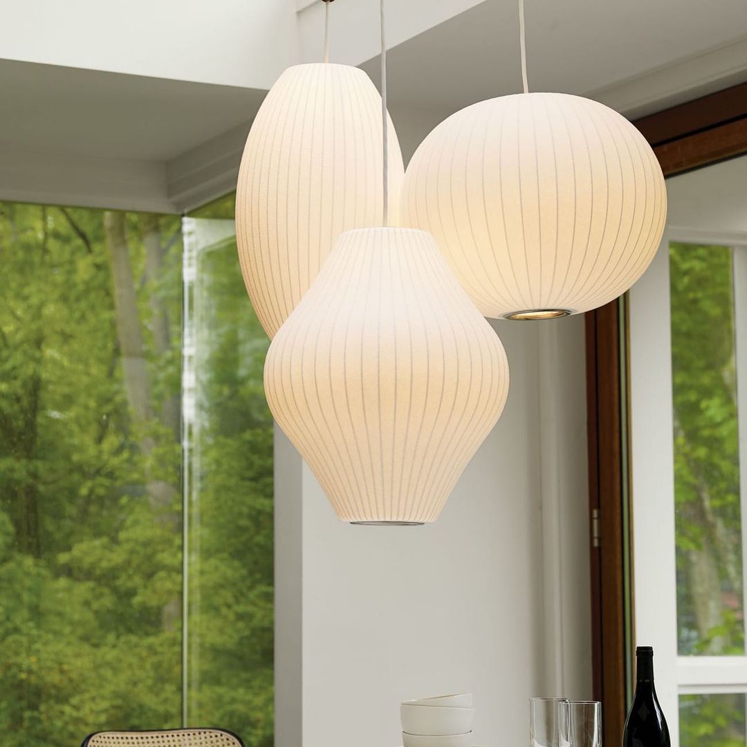 Bis Silk & Steel Pendant Lamp