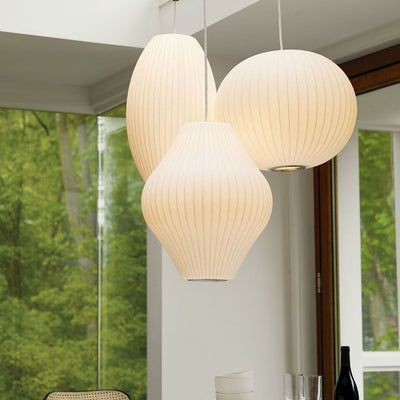 Bis Silk & Steel Pendant Lamp