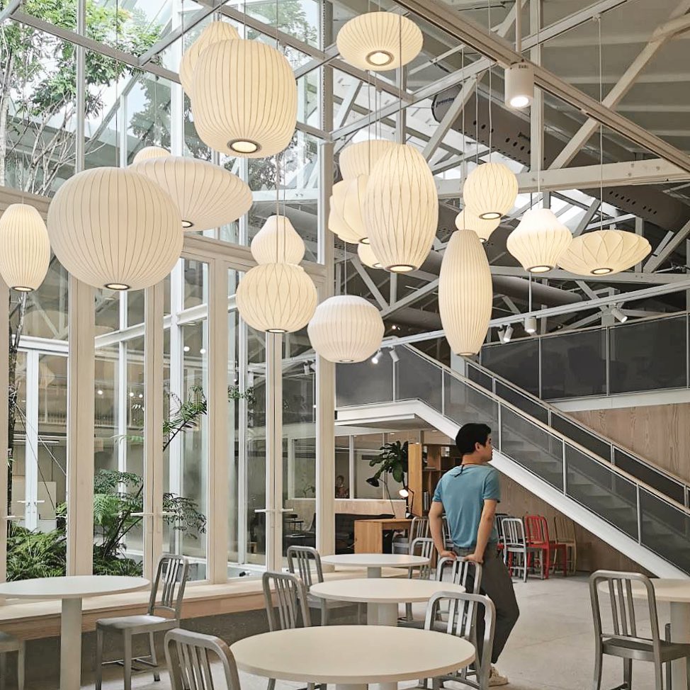 Bis Silk & Steel Pendant Lamp